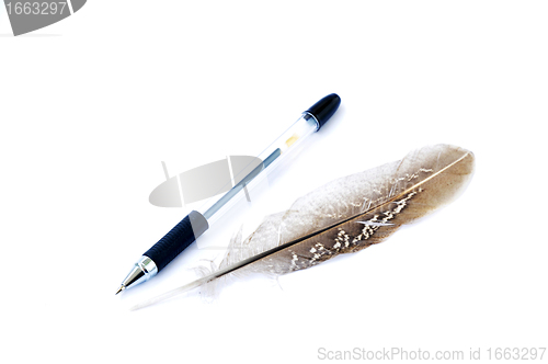 Image of Pen and feather