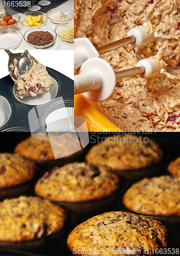 Image of preparation of muffins