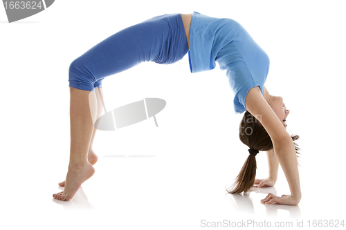 Image of Image of a girl practicing yoga