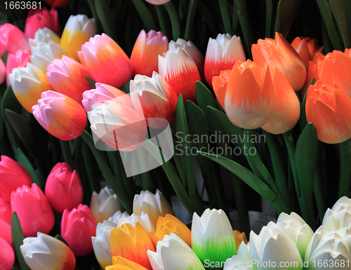 Image of Wooden tulips