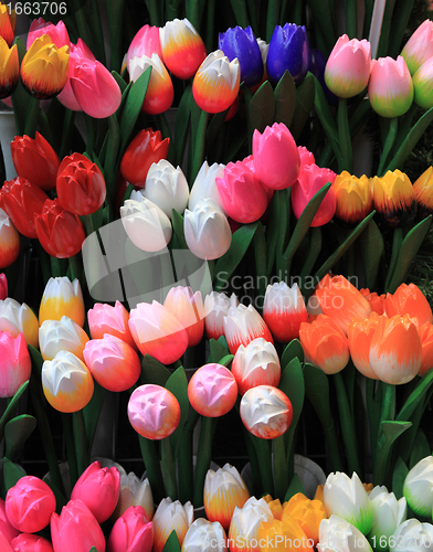 Image of Wooden tulips