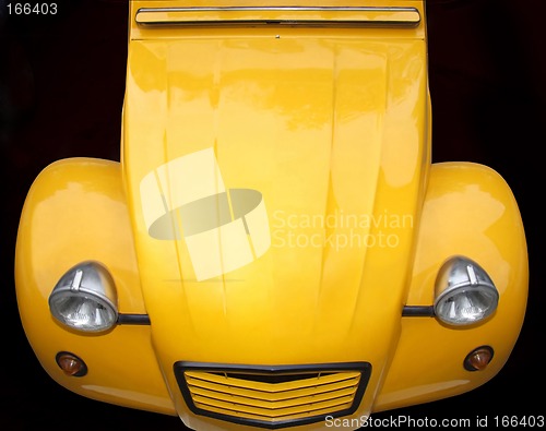 Image of Retro yellow car