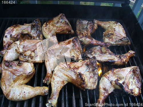 Image of chicken on the barbeque