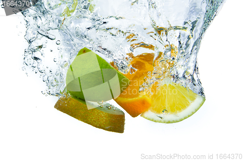 Image of fruit splashing