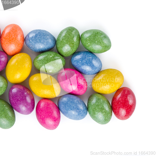 Image of easter eggs isolated