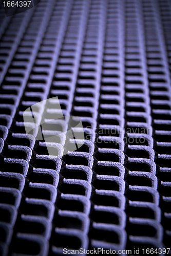 Image of abstract metallic grid