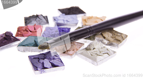 Image of multicolored crushed eyeshadows