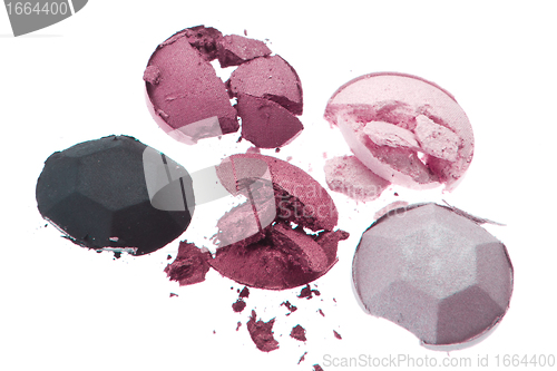 Image of multicolored crushed eyeshadows