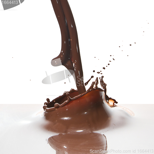 Image of pouring chocolate