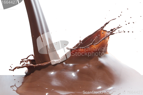 Image of pouring chocolate