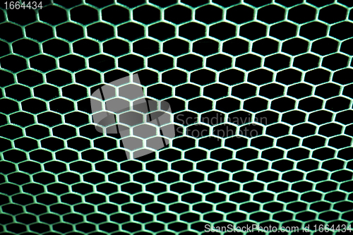 Image of abstract metallic grid