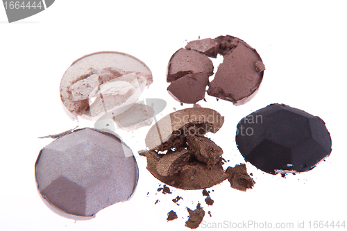 Image of multicolored crushed eyeshadows