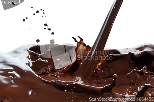 Image of pouring chocolate