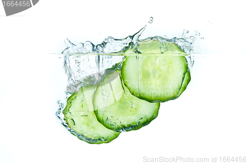 Image of cucumber in water