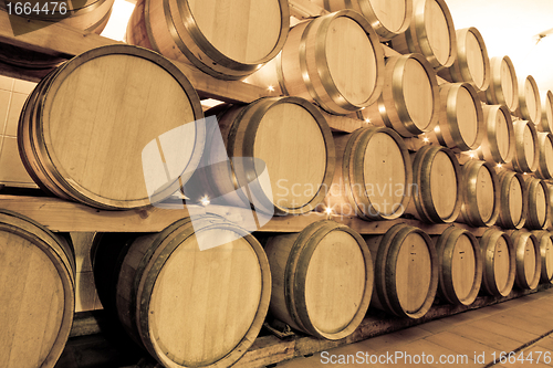 Image of wine barrels