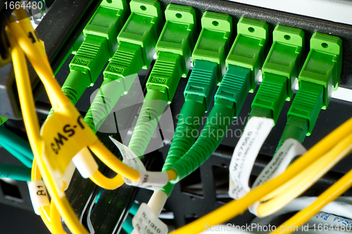 Image of optic fiber hub