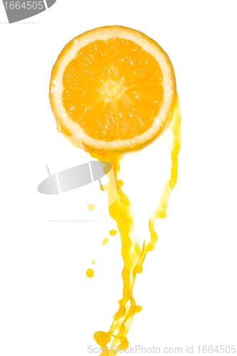 Image of orange juice splash