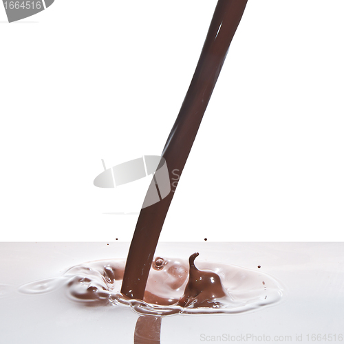 Image of pouring chocolate