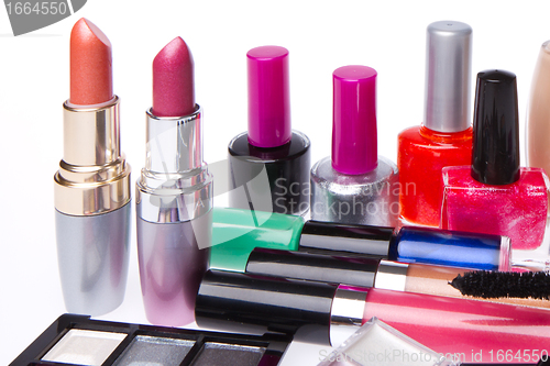 Image of set of cosmetic products