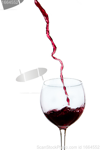 Image of pouring red wine 