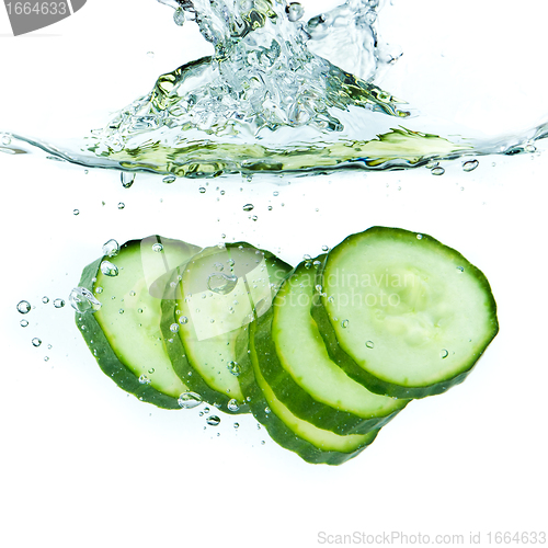 Image of cucumber in water