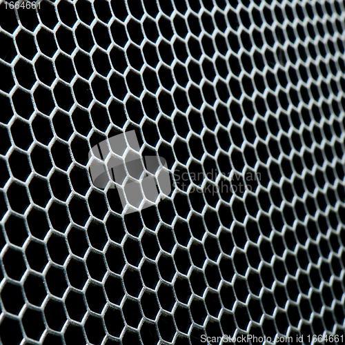 Image of abstract metallic grid