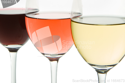 Image of three wine glasses