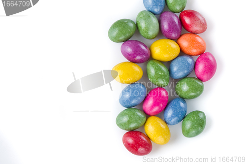 Image of easter eggs isolated