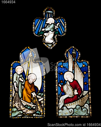 Image of Religious stained glass window