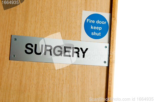 Image of Surgery sign