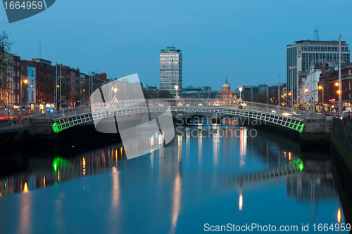 Image of Dublin at night