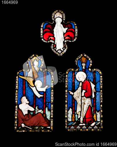 Image of Religious stained glass window