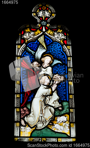 Image of Religious stained glass window