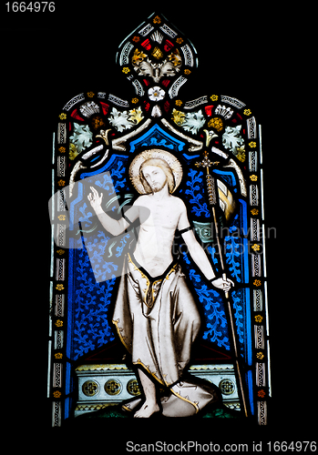 Image of Religious stained glass window