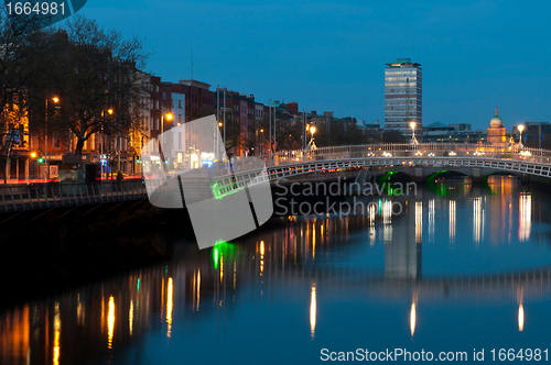 Image of Dublin at night