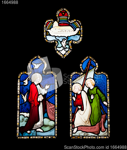 Image of Religious stained glass window