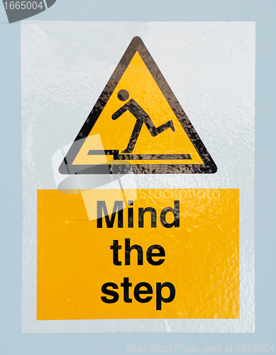 Image of Mind the step sign