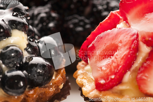 Image of French cake with fresh fruits