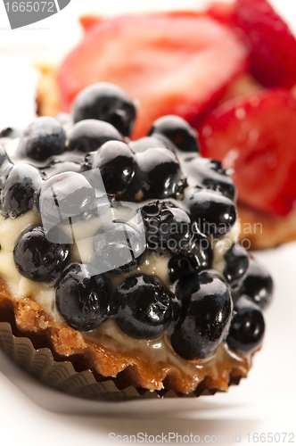 Image of French cake with fresh fruits