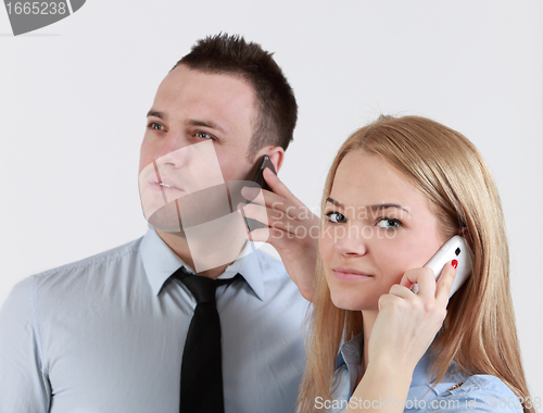 Image of Couple on the phone
