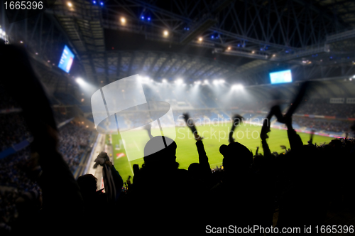 Image of Fans celebrating goal