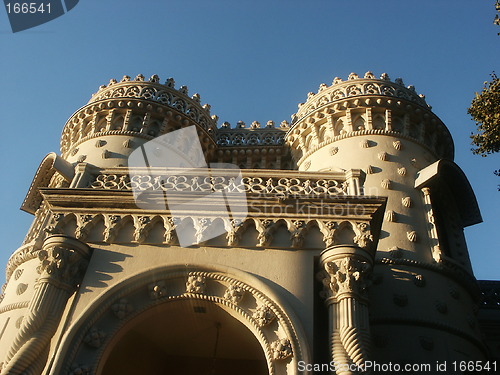 Image of White building with towers