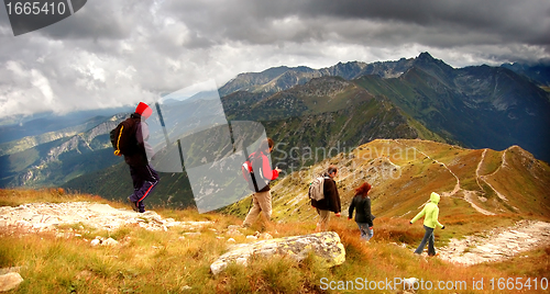 Image of Mountains stormy landscape