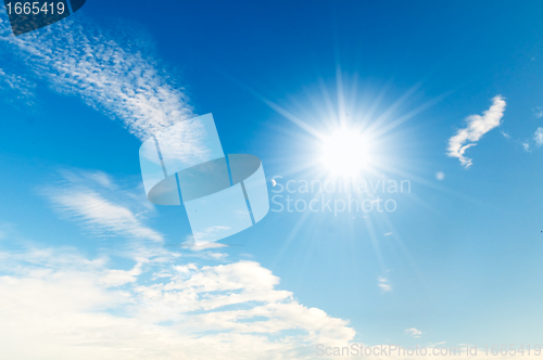 Image of Sunny blue sky