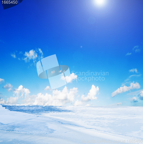 Image of Snowy winter landscape