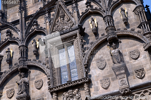 Image of Prague. Close up of Powder gate - Prasna Brana