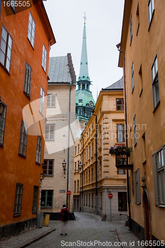 Image of Stockholm, Sweden. Building in the old town