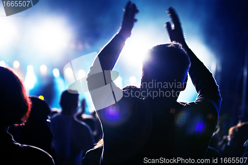 Image of People on music concert