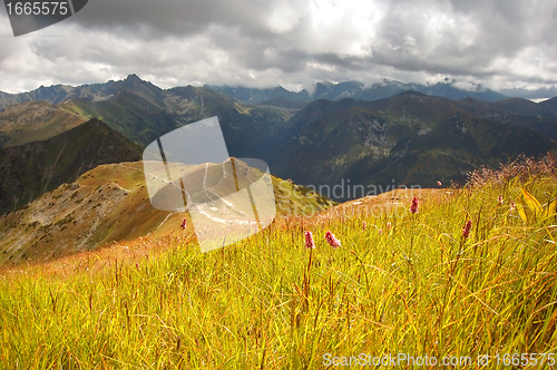 Image of Mountains stormy landscape