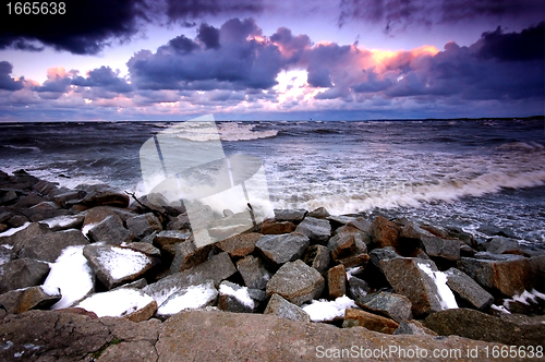 Image of Sunset ocean